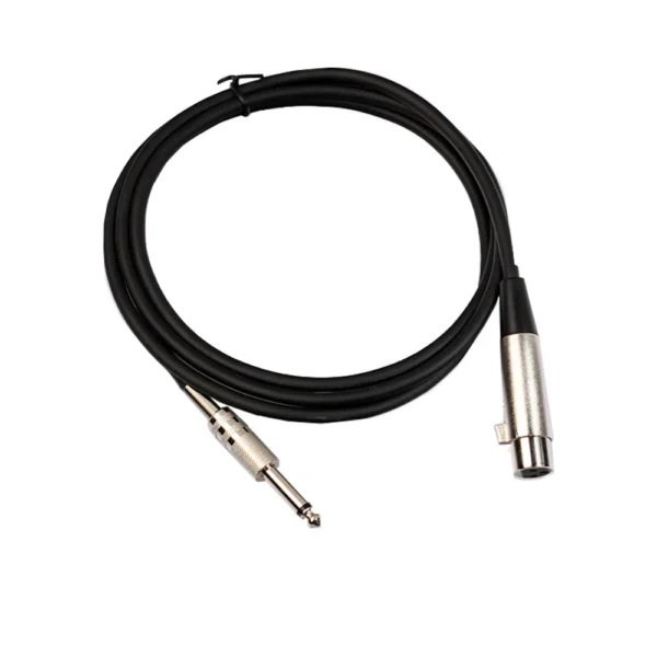 Alloy head double shielded 6mm turn  microphone cable mic cable