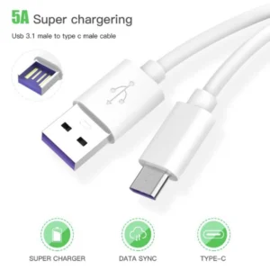 5A Type C Cable Fast Charging Cable
