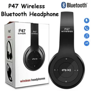 ec836a19068ea13d64ecbd1c102d0c10.webp Free Aux Cable P47 Bluetooth Headphone Extra Bass Wireless Headphones Headset With Mic And Volume Control