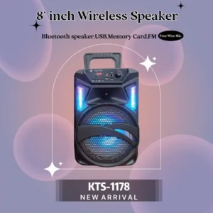 KTS 1178 20 cm Wireless Speaker Bluetooth Speaker FM USB Memory Card