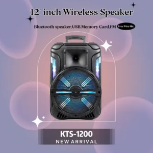 my-11134207-23010-pou4sbqawhmvd8.webp KTS 1200 30 cm Wireless Portable Bluetooth Speaker With Led Light Radio Sd card USB