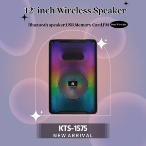 my-11134207-23010-w71mdt9tvhmv35.webp KTS 1575 KTS1202S 30 cm Wireless Portable Bluetooth Speaker With Led Light Radio Sd card USB