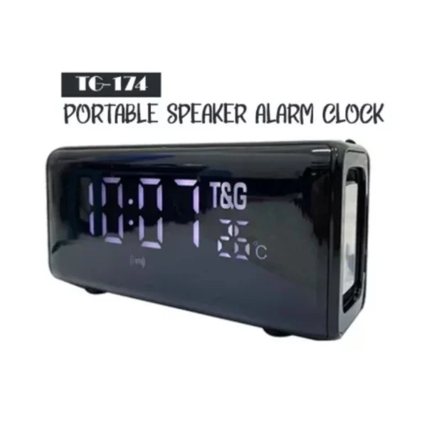 my-11134207-7qul8-liadqqlmkhmuf1.webp TG174 Bluetooth Speaker Wireless Loudspeaker Sound System Desktop Alarm Clock Function Subwoofer Music Center with TF FM