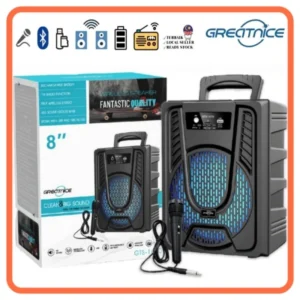 my-11134207-7rase-m6jjctrwje55cf.webp GTS 1670 20 cm Wireless Bluetooth Speaker with USB port SD card FM radio