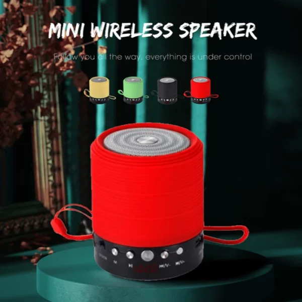 WS 632 Mini Portable Bluetooth Speaker  Play With USB TF card in the MP3 audio